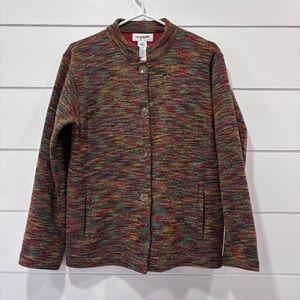 Vintage Easy Spirit made in Hong Kong wool blend button up jacket size M